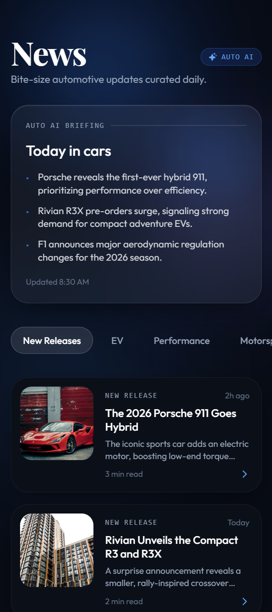 Drive-It personalized car news